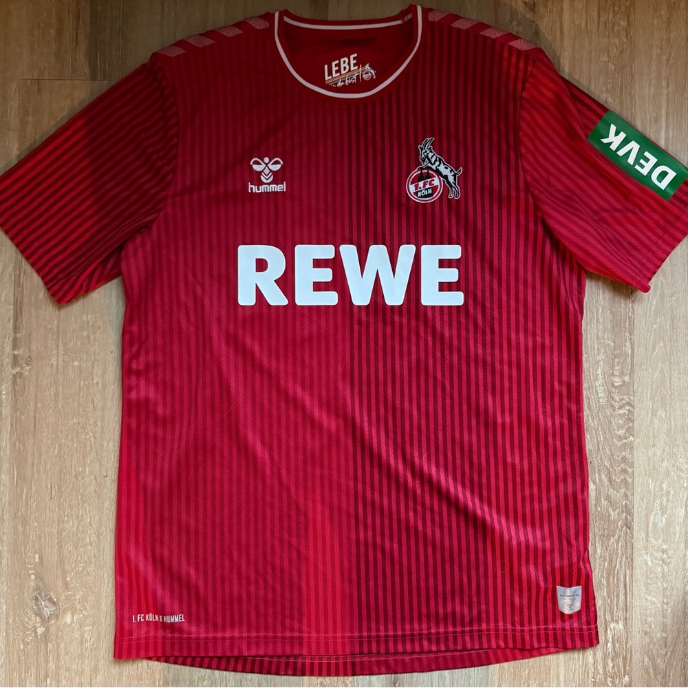 BNWT 1. 2023-24 FC Koln Hummel Away Jersey Shirt Men's Size Large